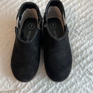 Black ankle boots toddler size 7
